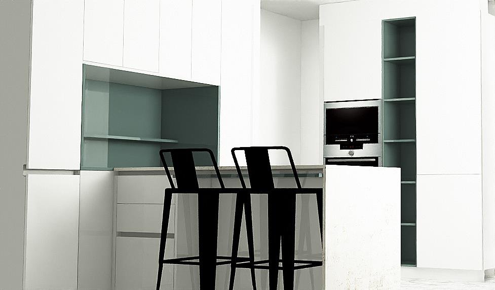 Rendu 3D Suite Parentale Contemporaine
